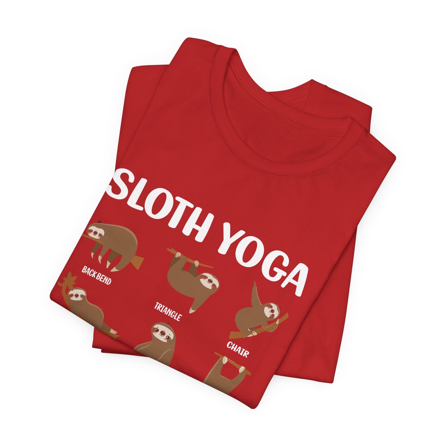 Sloth Yoga - Unisex Jersey Short Sleeve Tee - 12534
