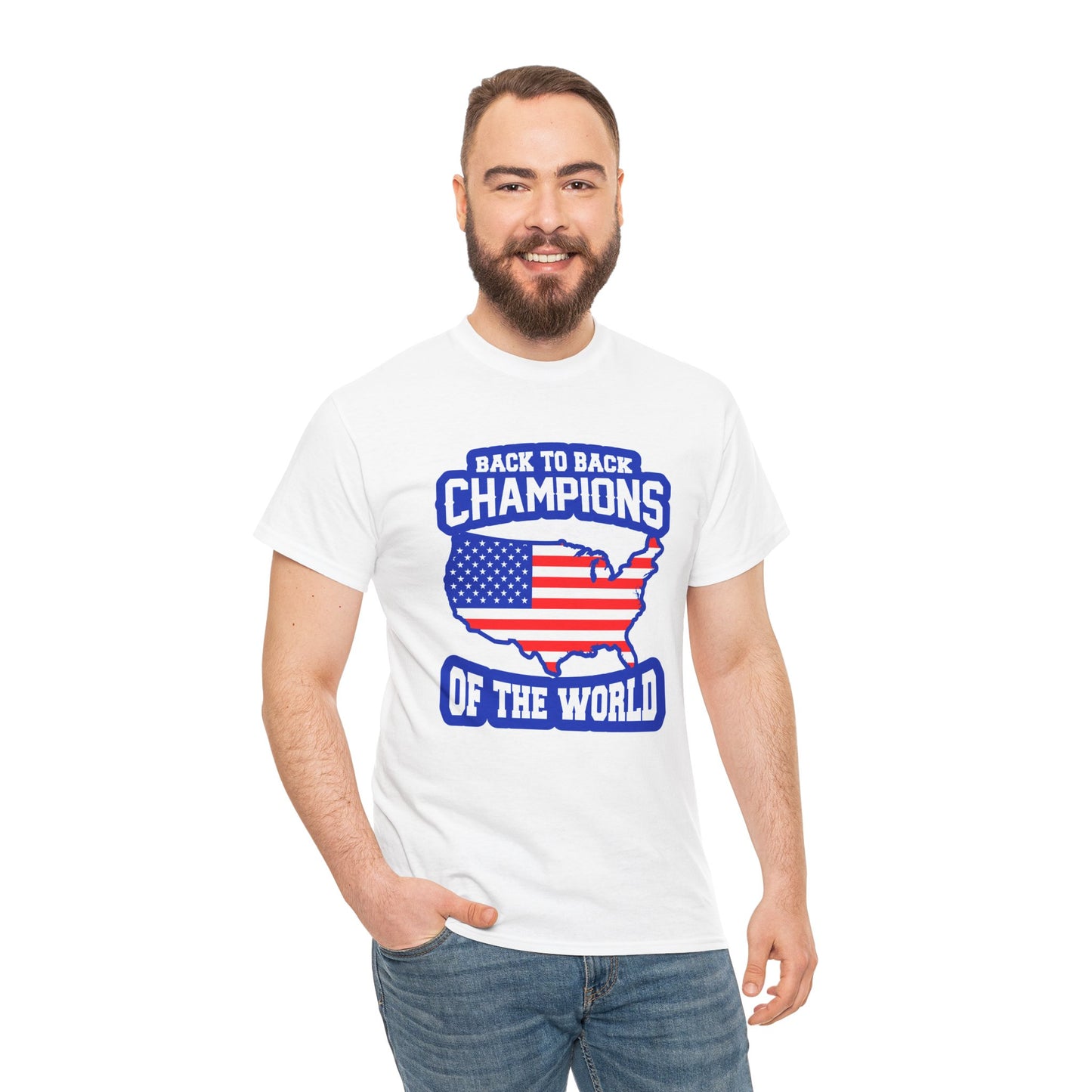 Back-to-Back Champions Unisex Tee | Perfect for Sports Fans, Casual Wear, Gifts, Fourth of July, BBQ Events - 13597