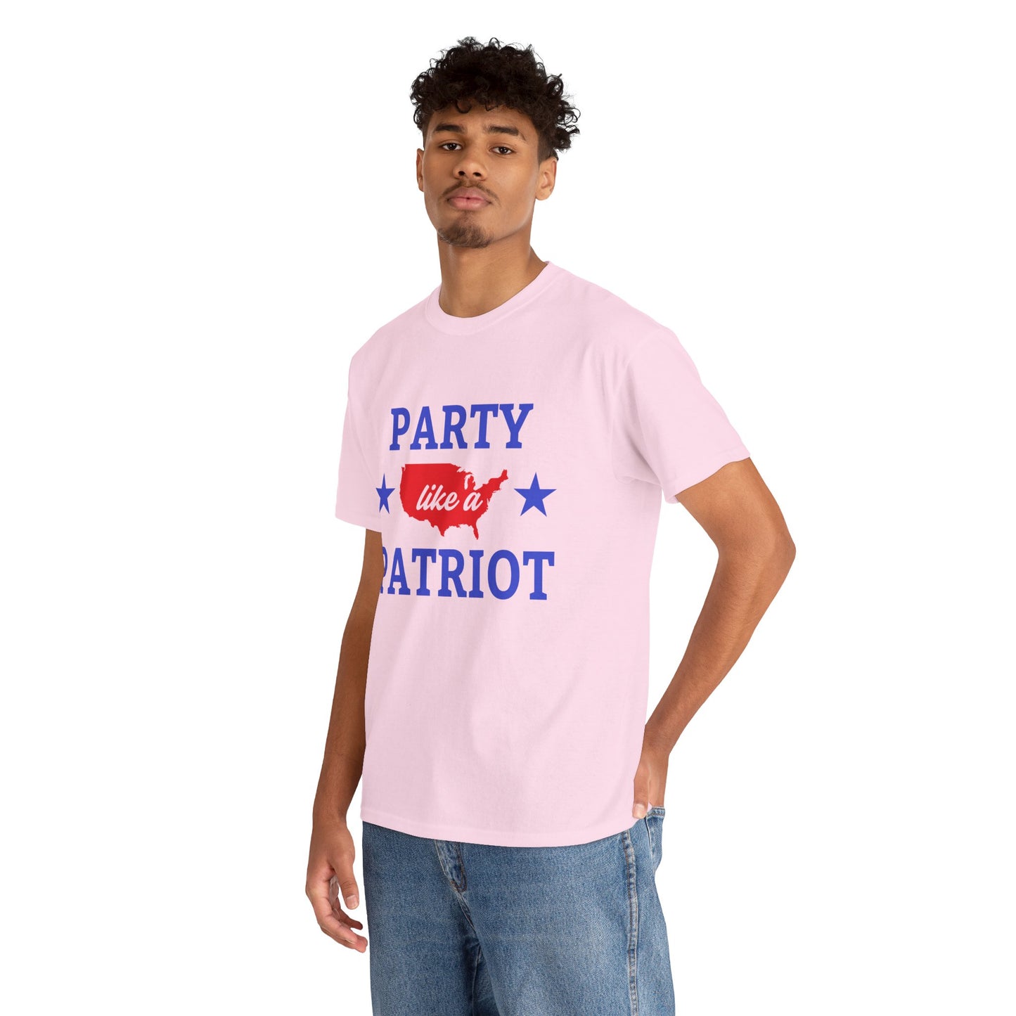 Patriotic Party Tee - Celebrate Independence, Fun Gatherings, BBQs, Gift for Patriots, Unisex Heavy Cotton T-shirt - 13732