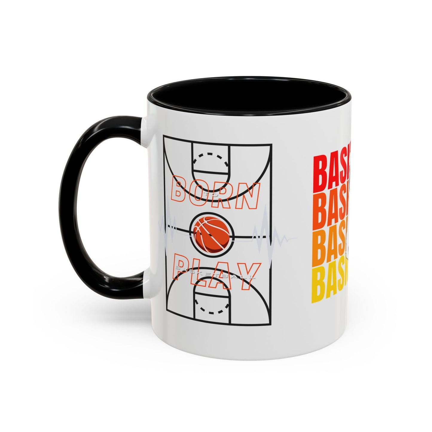 Basketball - Accent Coffee Mug (11, 15oz) - 10715