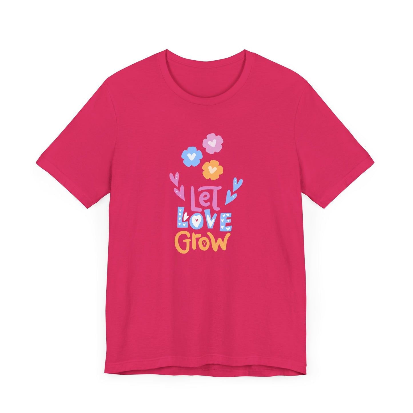 Let Love Grow - Unisex Jersey Short Sleeve Tee - 11402