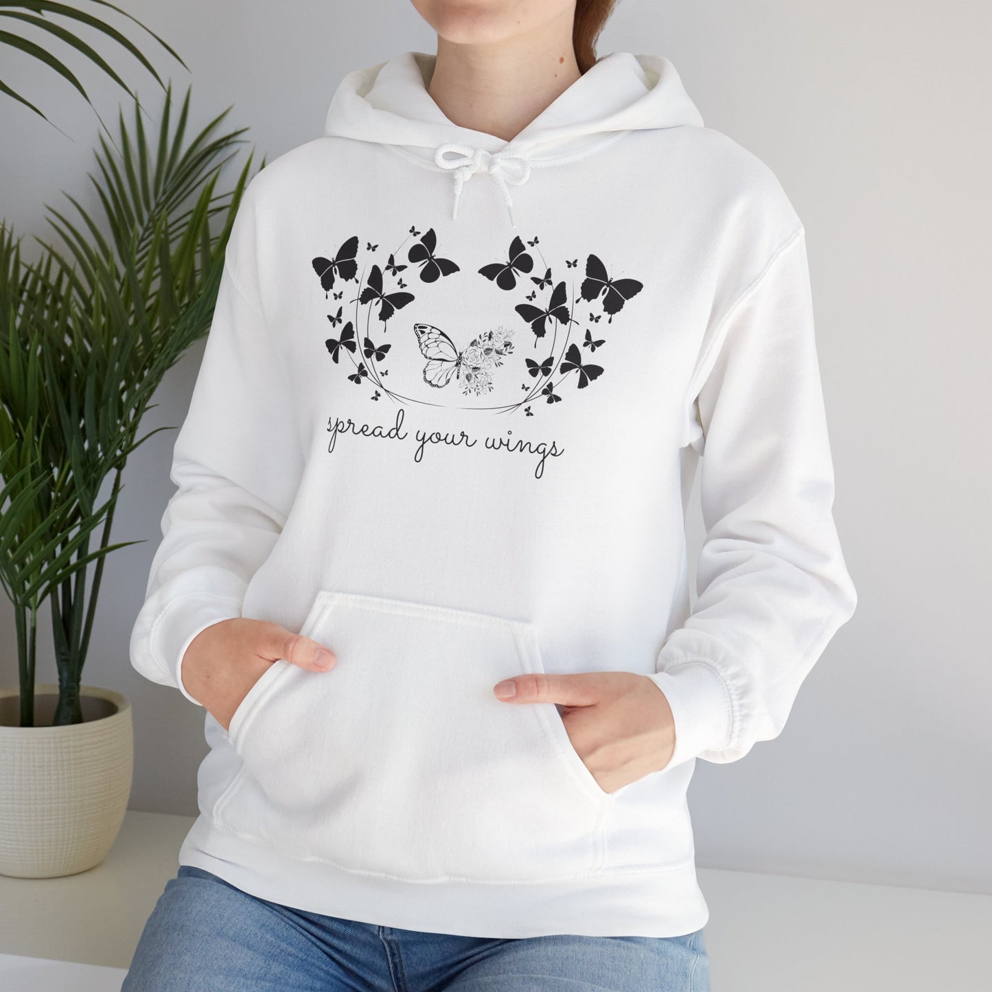 Butterfly, Spread Your Wings -  Unisex Heavy Blend™ Hooded Sweatshirt