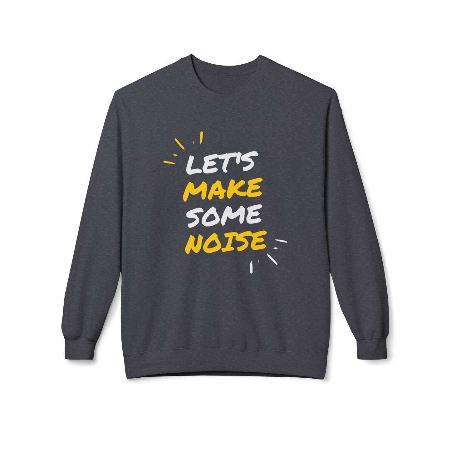 Music, Let's Make Some Noise - Unisex Midweight Softstyle Fleece Crewneck Sweatshirt - 11249