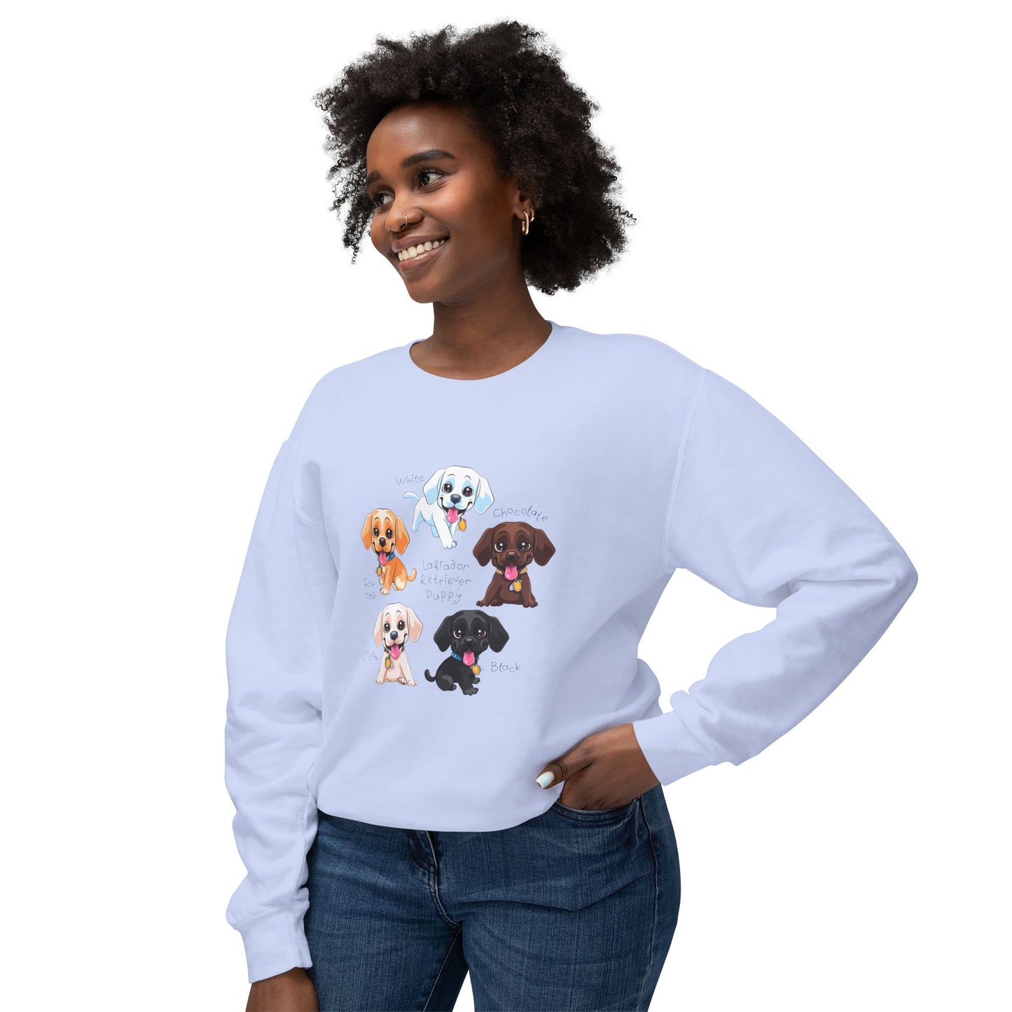 Puppies - Unisex Lightweight Crewneck Sweatshirt - 10263