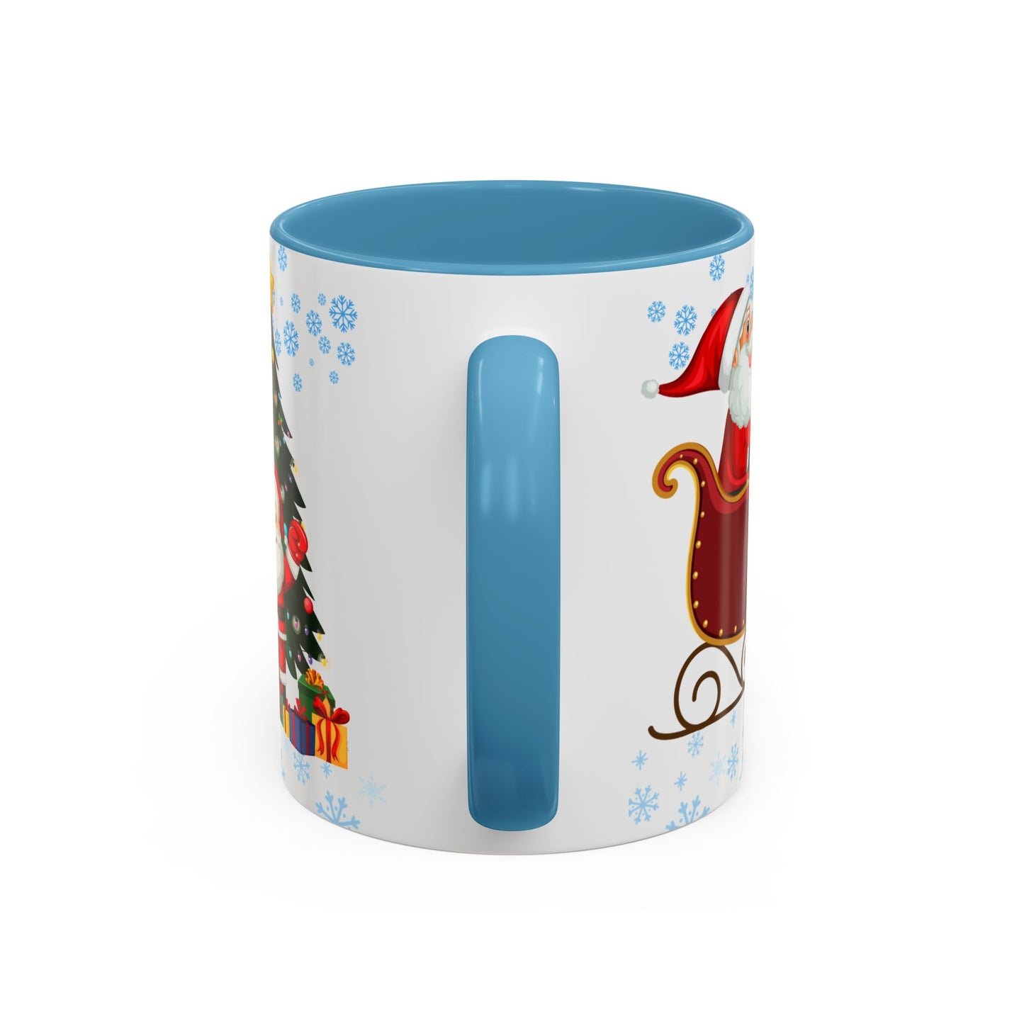 Christmas Letter M for Megan, Customizable - Accent Coffee Mug (11, 15oz)