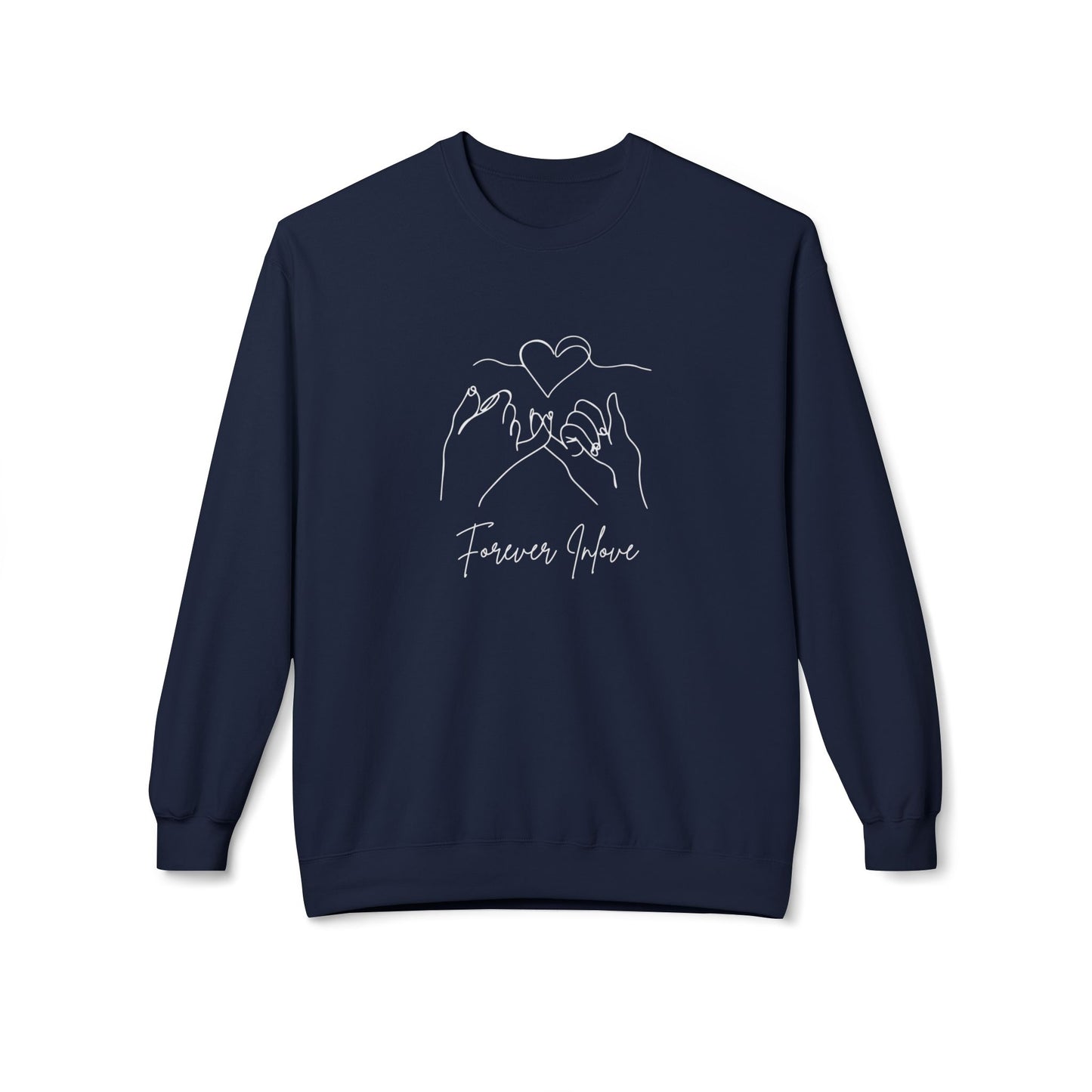 Forever In Love - Unisex Midweight Softstyle Fleece Crewneck Sweatshirt - 11028