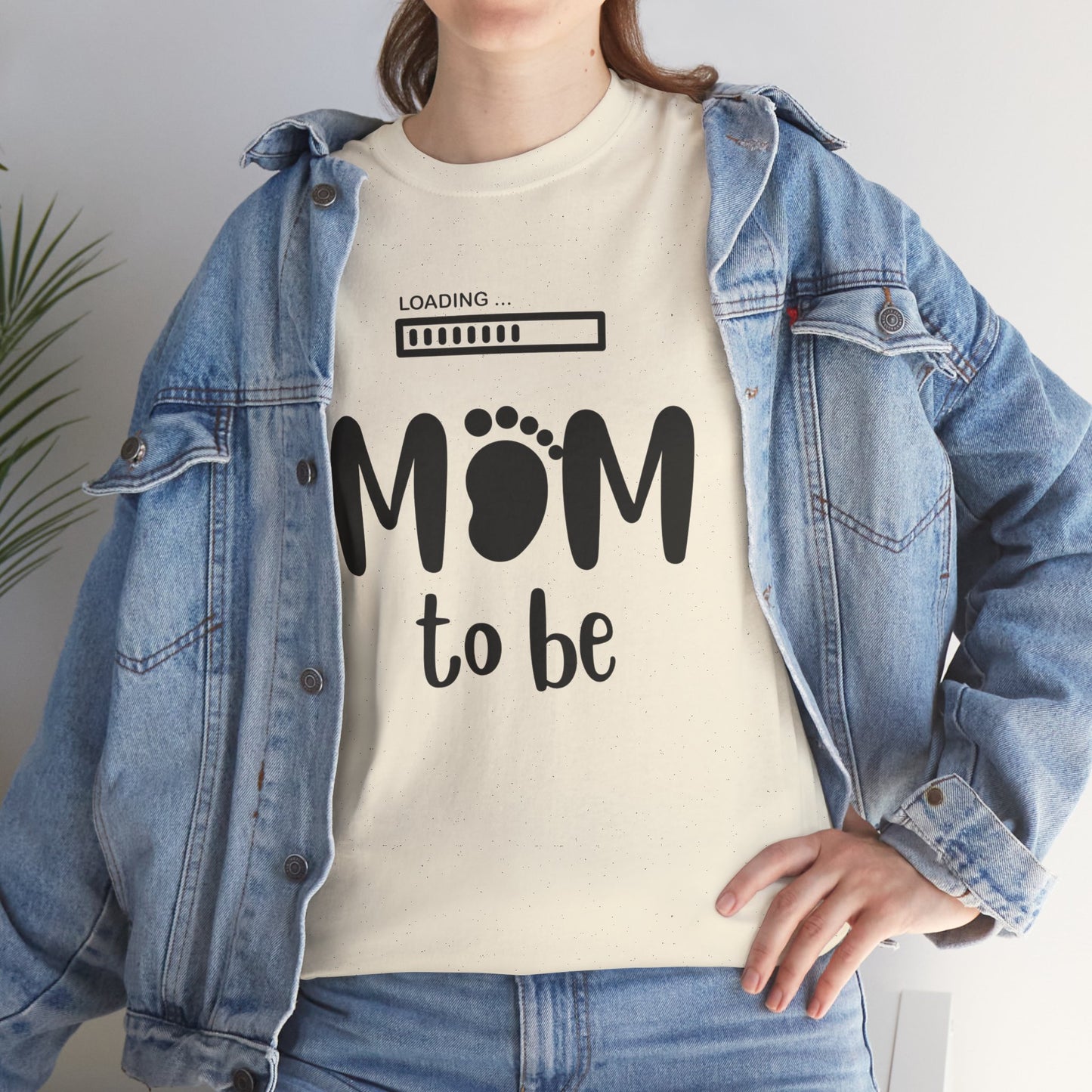 Mom to Be Shirt – Pregnancy Announcement Gift Tee with Loading Bar - 14879