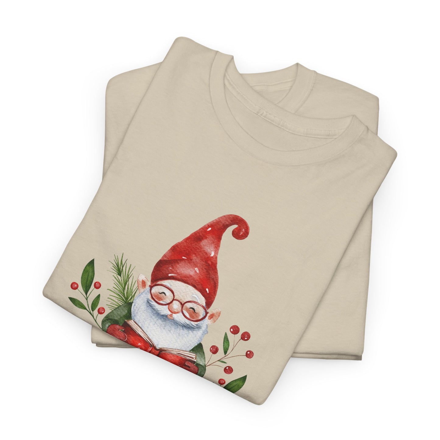 Gnome, Bookmas - Unisex Heavy Cotton Tee - 10771