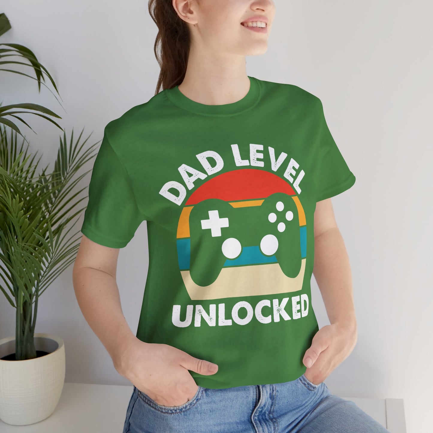 Dad Level Unlocked - Unisex Jersey Short Sleeve Tee - 13699