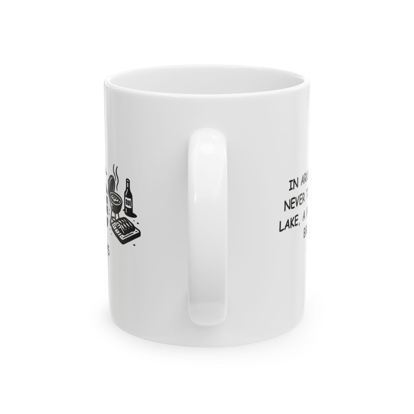 "In Arkansas, you’re never too far from a lake, a mountain, or a BBQ joint." Ceramic Mug - 13368