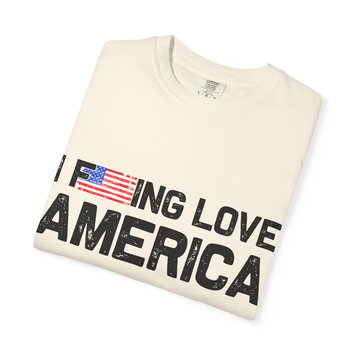 Unisex T-Shirt with Patriotic Love for America, Casual Tee, Independence Day Gift, Love America Shirt, Gift for Patriot - 13654