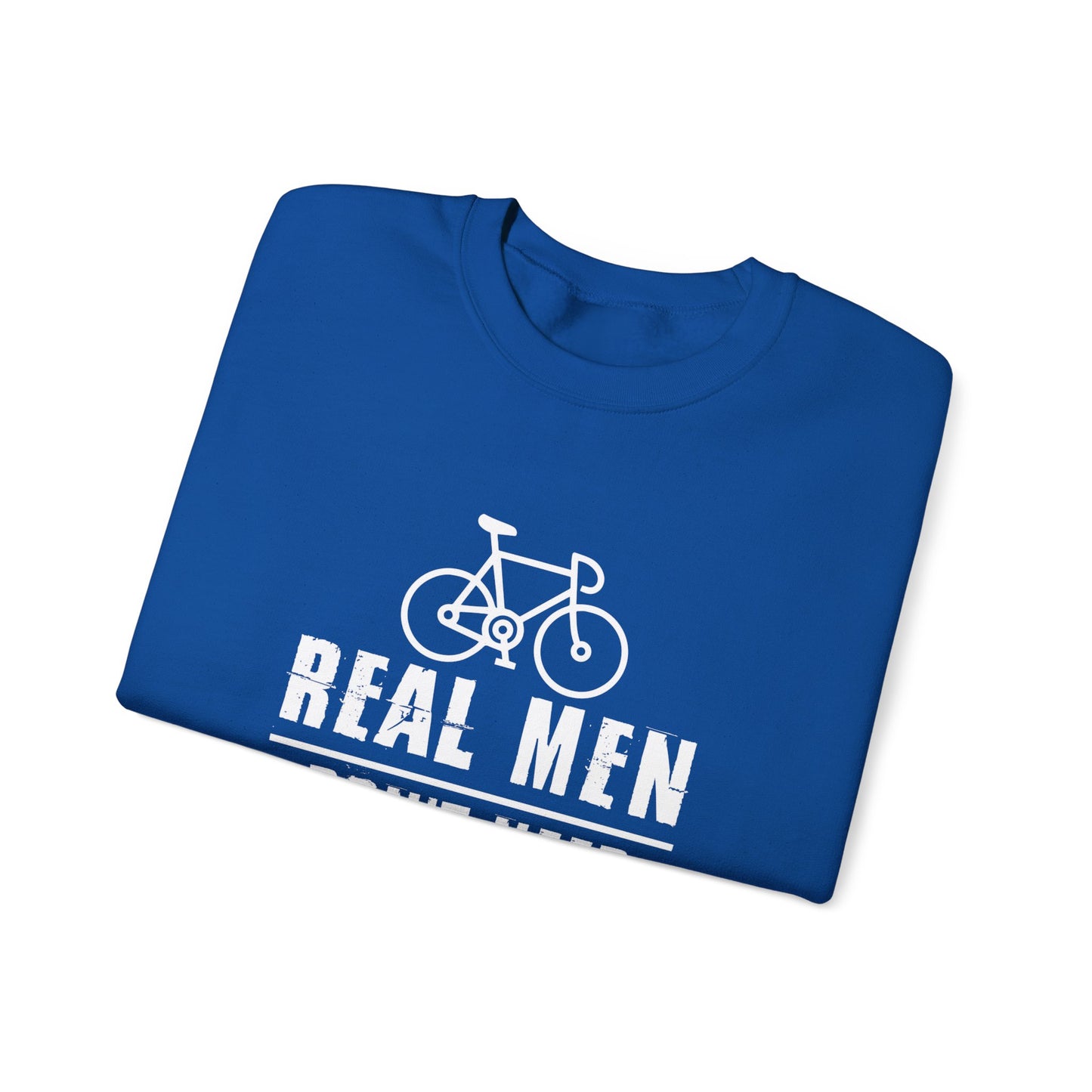 Real Men Don't Need Motor - Unisex Heavy Blend™ Crewneck Sweatshirt