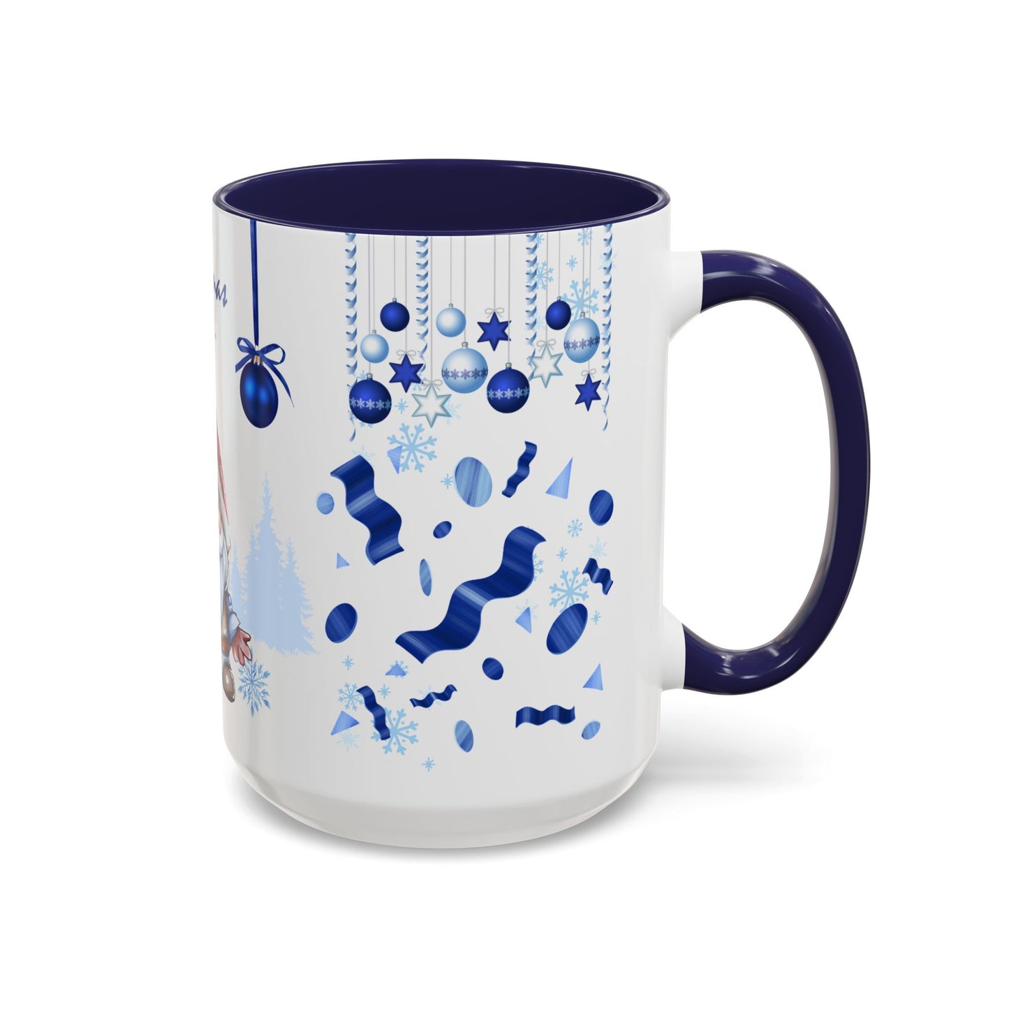 Blue Christmas - Accent Coffee Mug (11, 15oz)