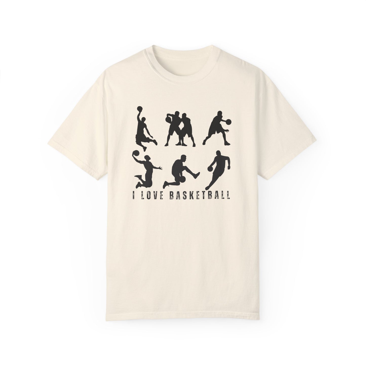 I Love Basketball - Unisex Garment-Dyed T-shirt - 10160