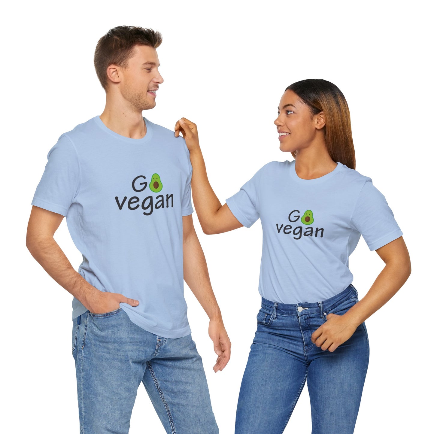 Go Vegan - Unisex Jersey Short Sleeve Tee