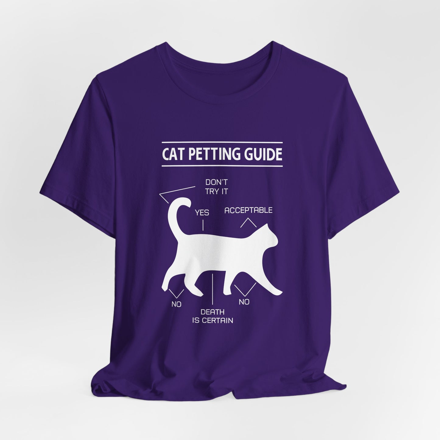 Cat Petting Guide - Unisex Jersey Short Sleeve Tee