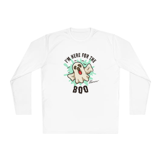 I am Here For The Boo - Unisex Lightweight Long Sleeve Tee