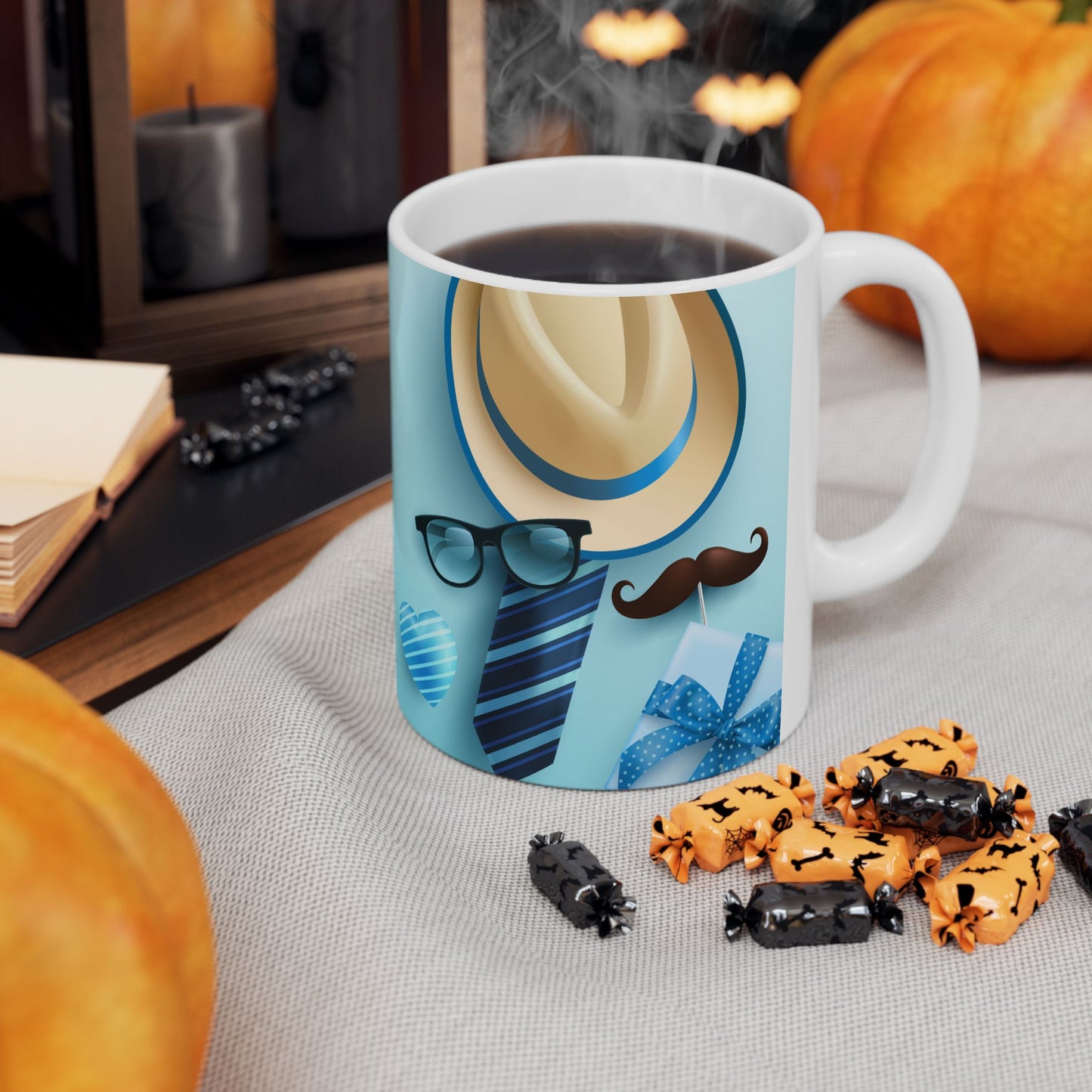 Happy Father's Day Ceramic Mug – Unique Gift for Dads, Coffee Lover's Mug, Fun Drinkware, Personalized Father's Day Present - 14020