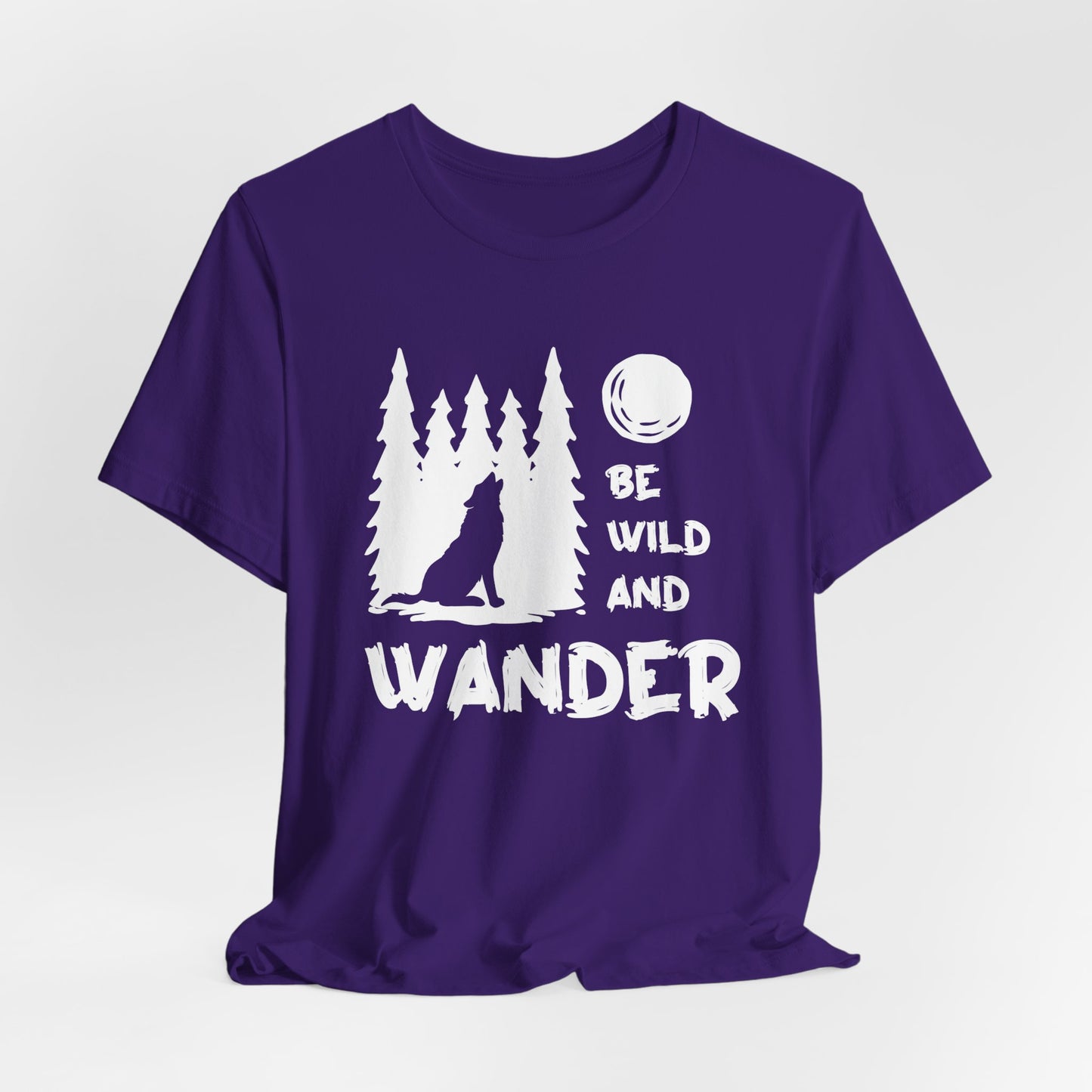 Camping: Be Wild & Wander - Unisex Jersey Short Sleeve Tee - 12632