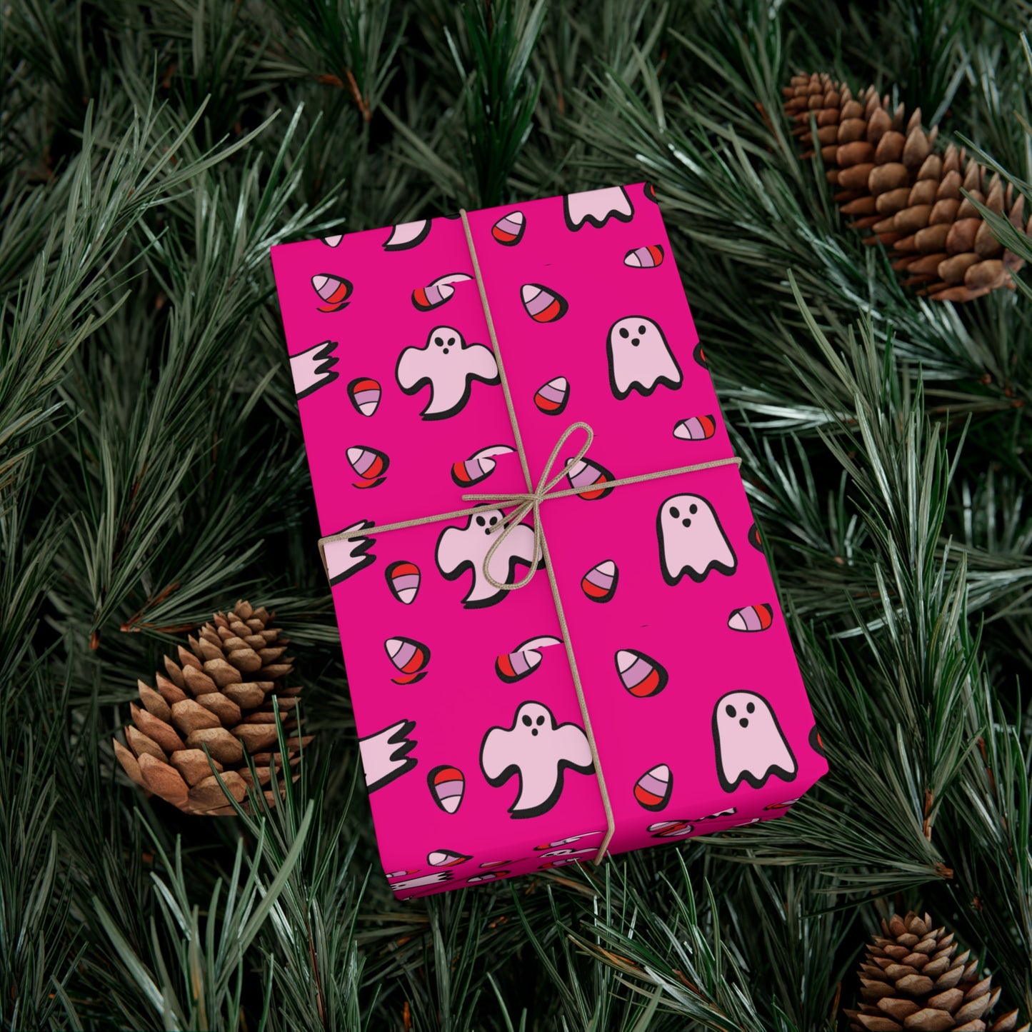 Pink Ghost - Gift Wrap Papers - 13849