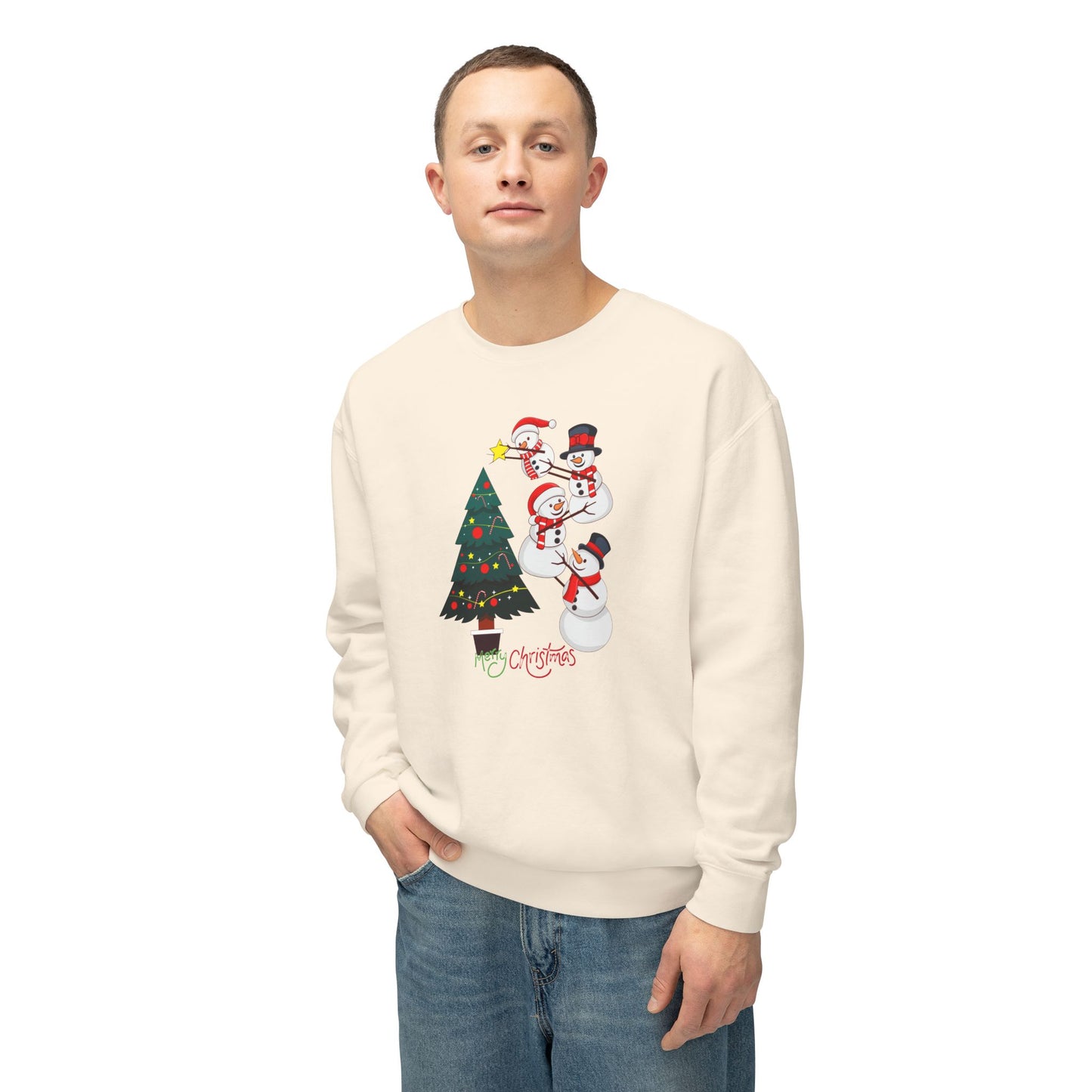 Snowmen - Unisex Lightweight Crewneck Sweatshirt - 10008