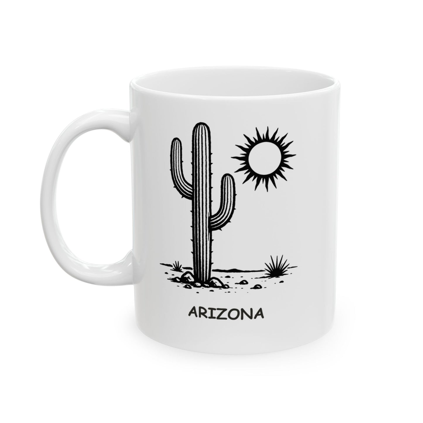"I came for the cactus, stayed for the heat." Ceramic Mug - 13126