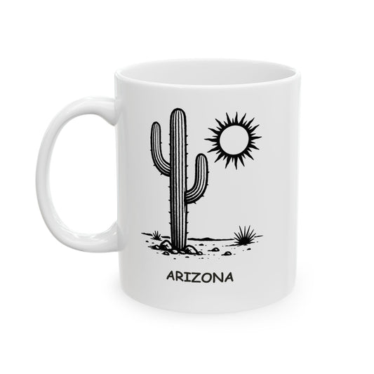 "I came for the cactus, stayed for the heat." Ceramic Mug - 13126
