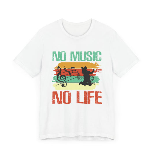 No Music No Life - Unisex Jersey Short Sleeve Tee - 11931