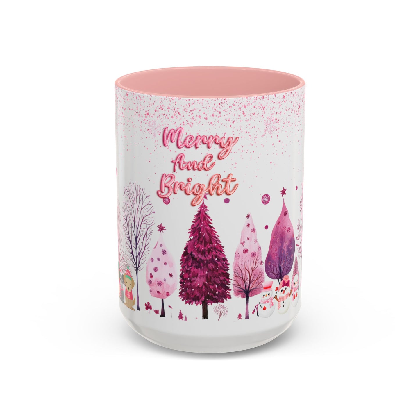 Merry and Bright - Accent Coffee Mug (11, 15oz)