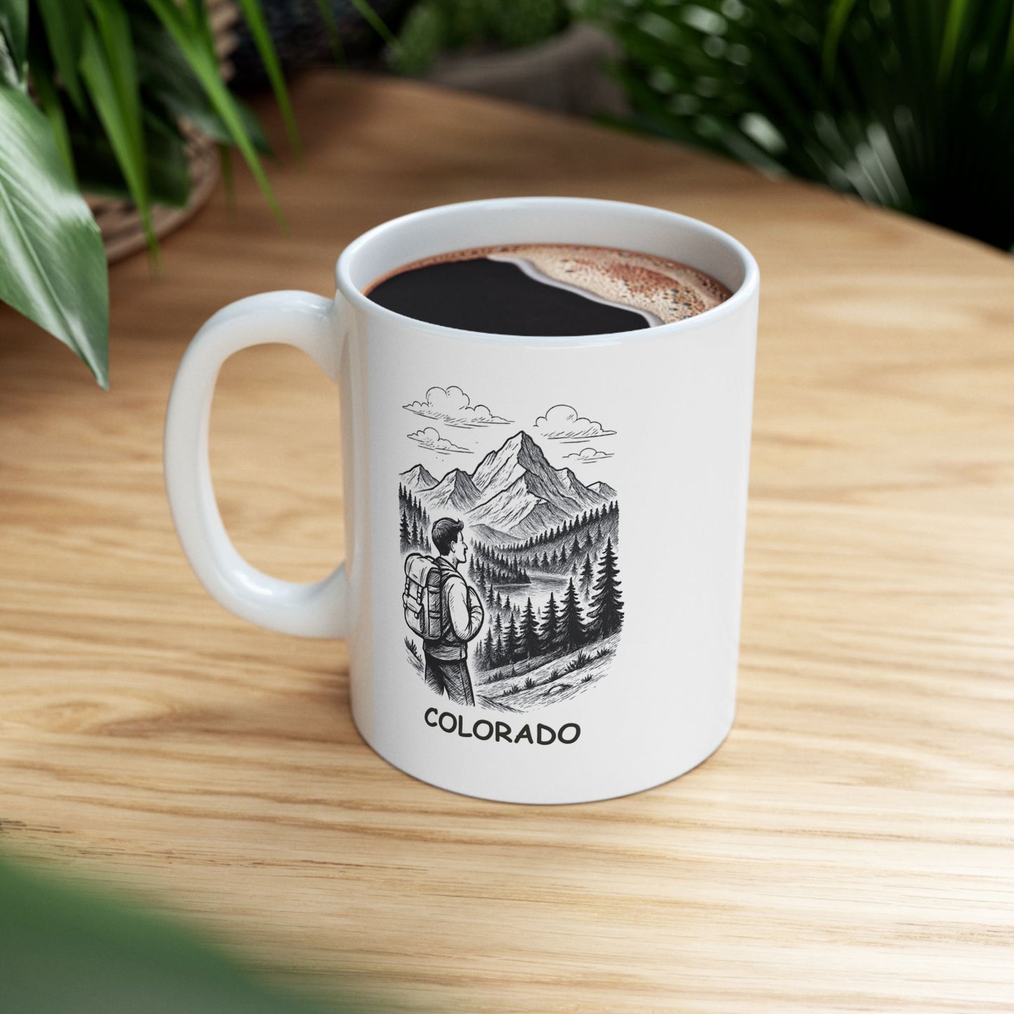 "Colorado: Where the mountains are high, and the coffee is higher." Ceramic Mug - 13421