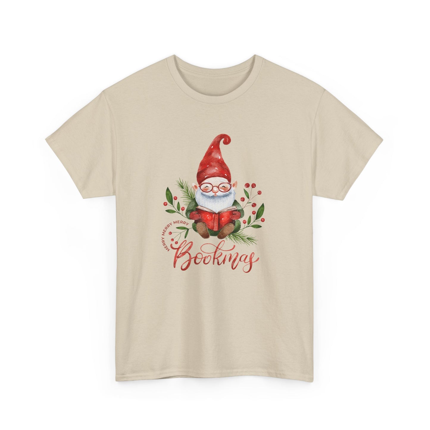 Gnome, Bookmas - Unisex Heavy Cotton Tee - 10771