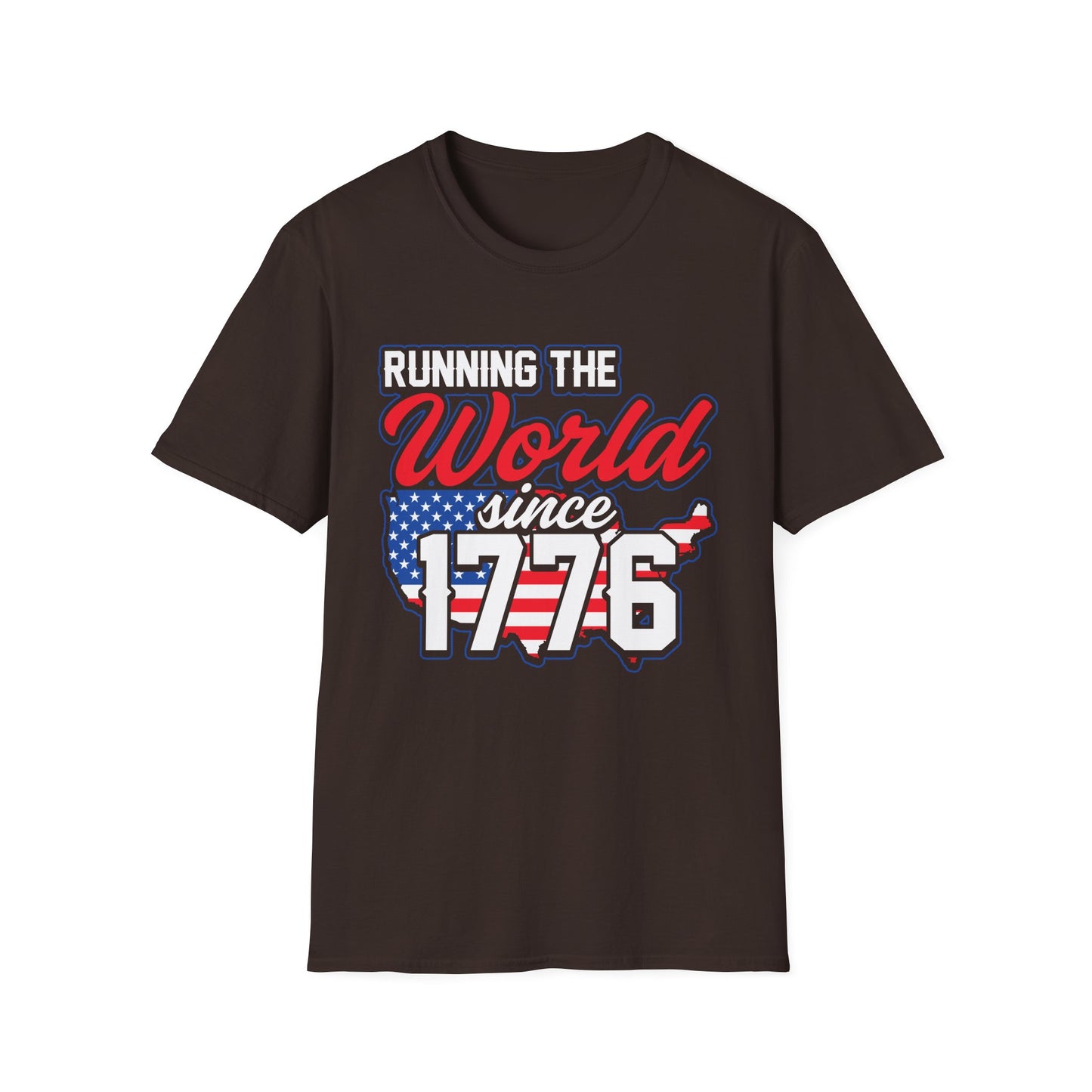 Running the World Since 1776 Unisex T-Shirt | Patriotic Tee, Independence Day Shirt, USA Pride Apparel, American History T-Shirt - 13599