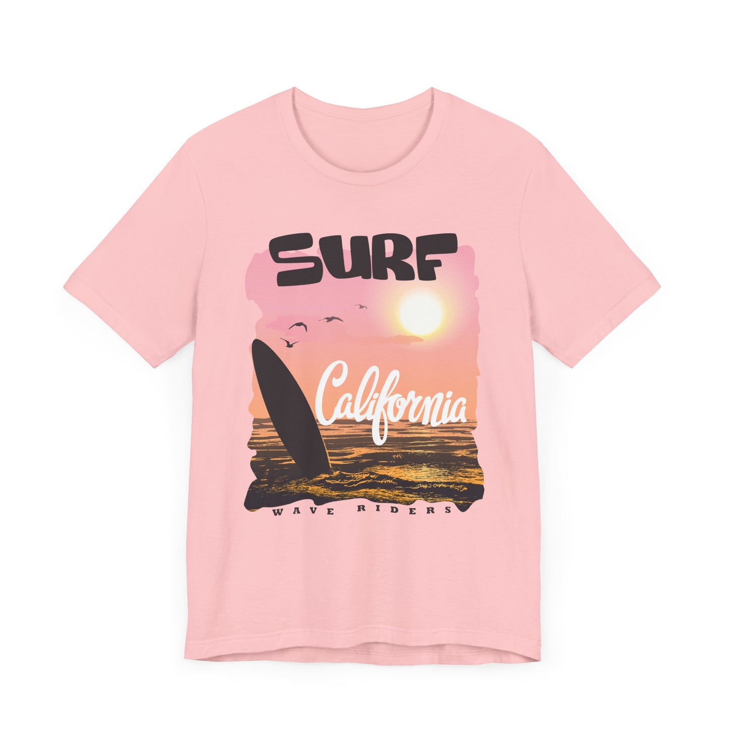 Surf California, Wave Riders - Unisex Jersey Short Sleeve Tee - 13184