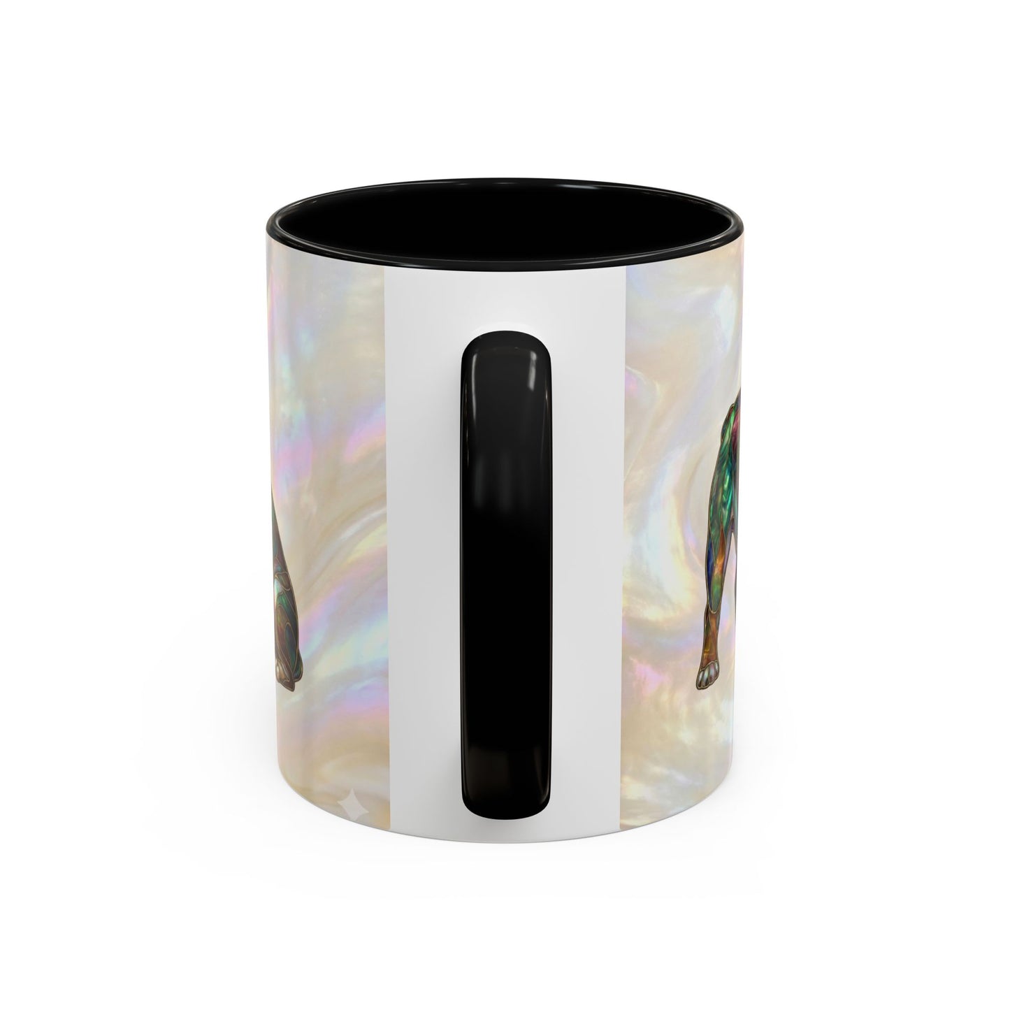 English Bulldog Accent Coffee Mug -Stained Glass Style (11/15oz) - 14630