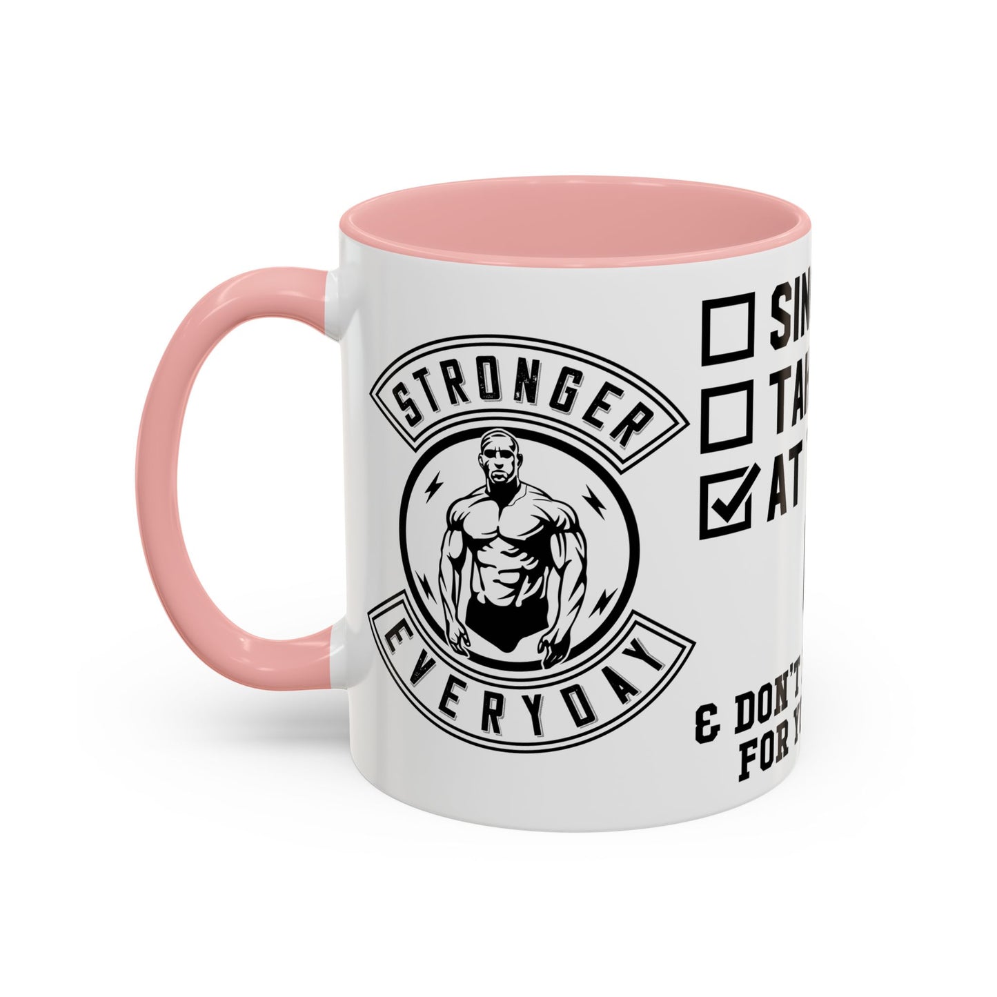 At the Gym & Don't Have Time For Your Shit - Accent Coffee Mug (11, 15oz)