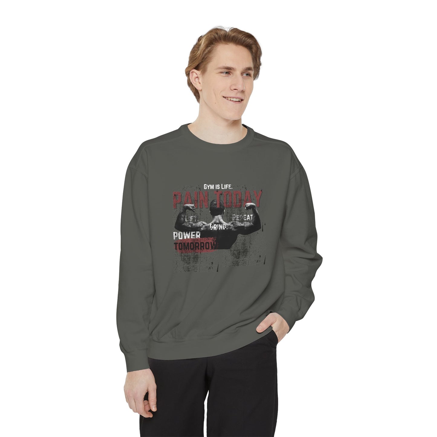 Gym is Life - Unisex Garment-Dyed Sweatshirt - 10608