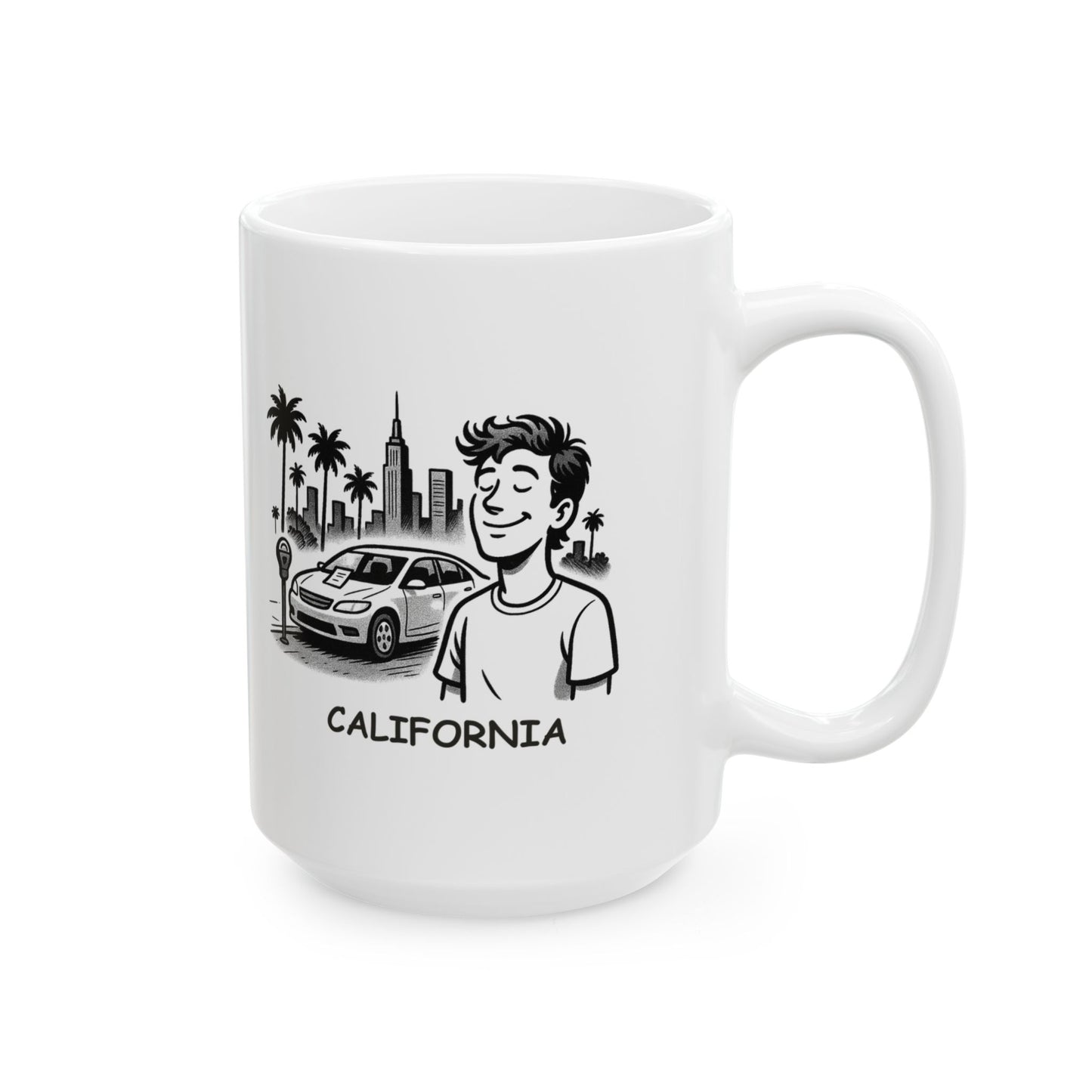 "California: Where your dreams are bigger than your parking tickets." Ceramic Mug - 12705