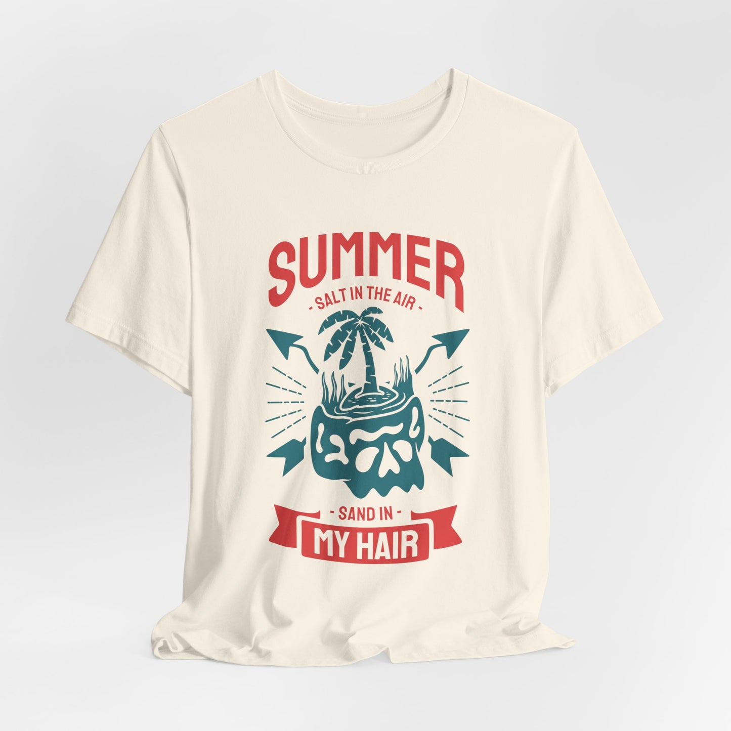 Salt In The Air, Sand In My Hair - Unisex Jersey Short Sleeve Tee