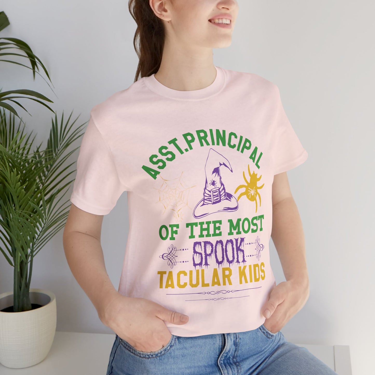 Asst. Principal of the Most Spook-Tacular Kids - Unisex Jersey Short Sleeve Tee - 12384