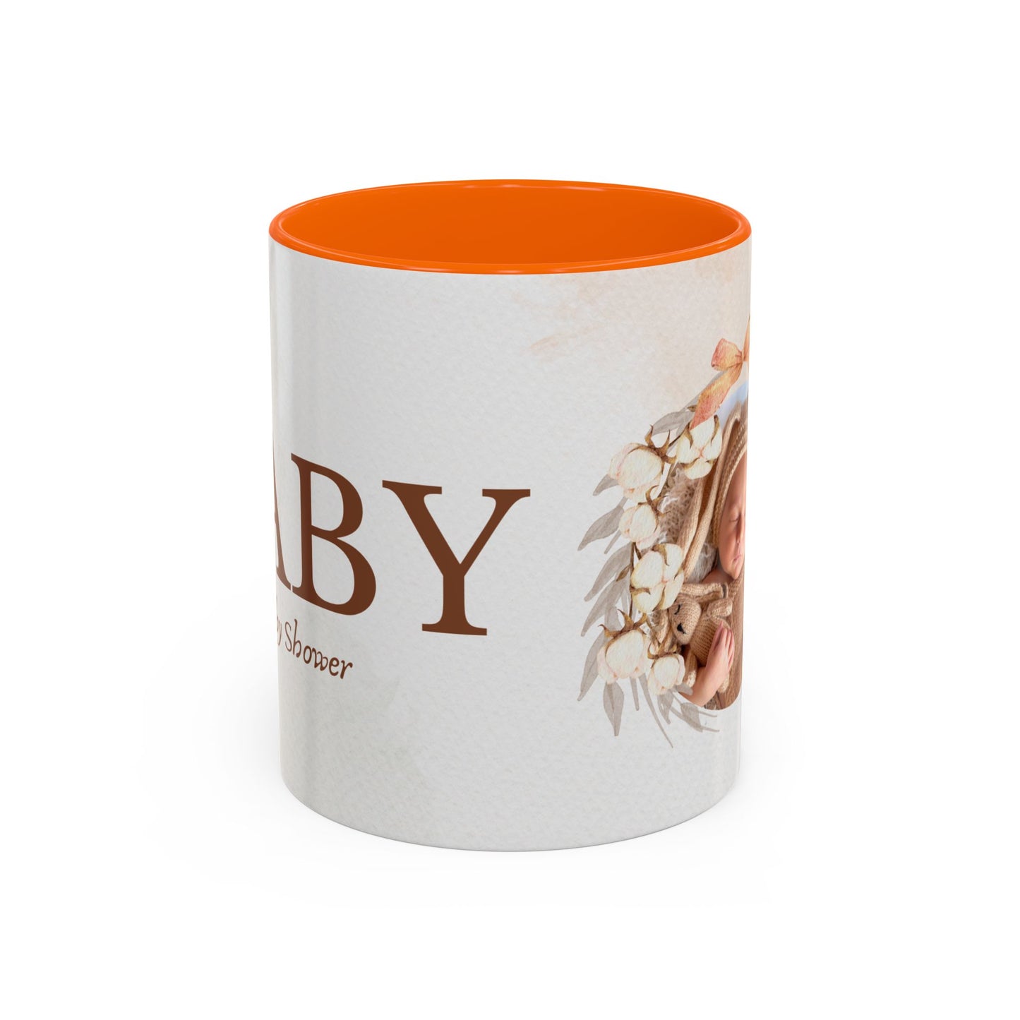 Oh Baby, Samira's Baby Shower, Customizable - Accent Coffee Mug (11, 15oz) - 10882