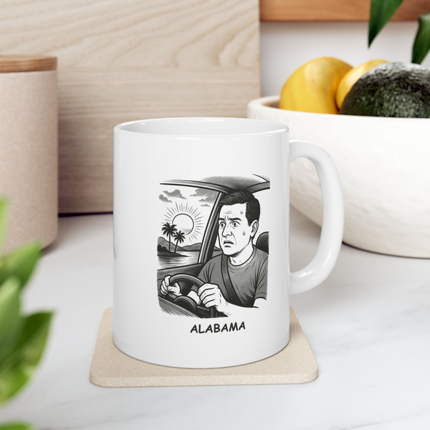 "Alabama: Where the sunsets are beautiful and the drivers are confused." Ceramic Mug - 12799