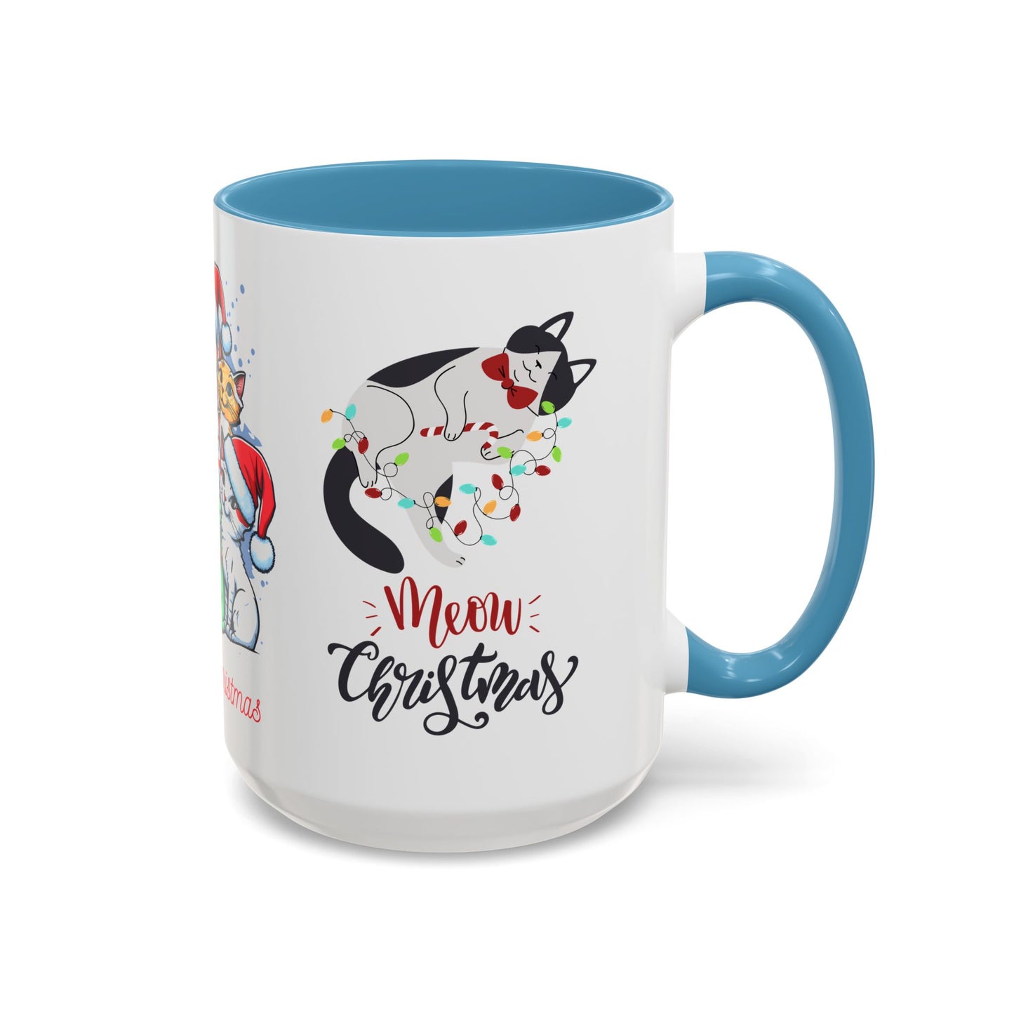 Meowy Christmas - Accent Coffee Mug (11, 15oz)