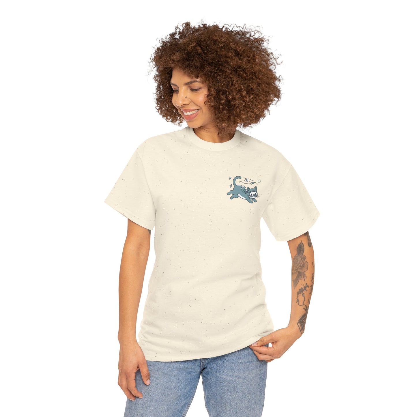 Sea Cats T-Shirt — Cute Underwater Cat Graphic Tee, Ocean Cat Lover Gift - 14869