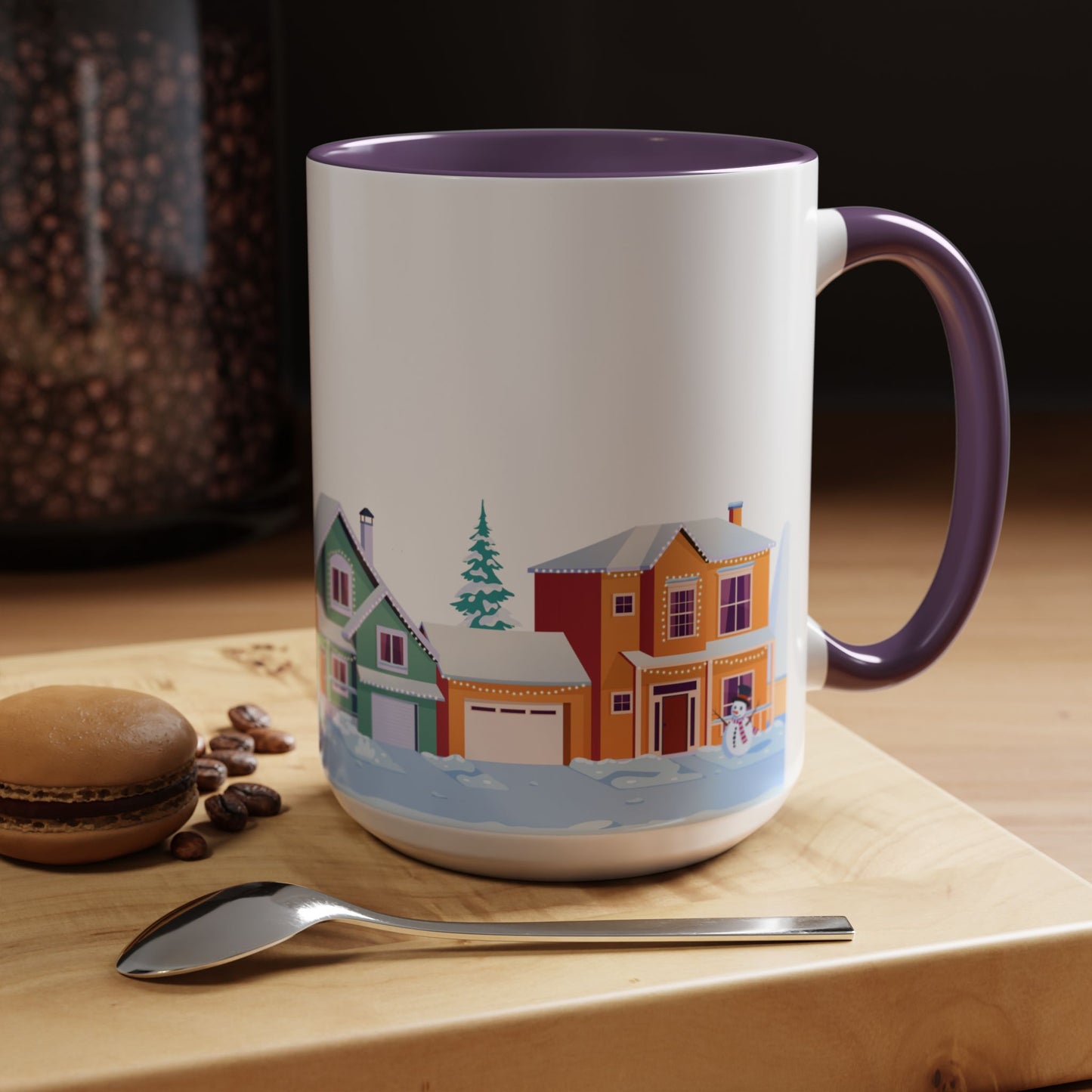 Winter Houses - Accent Coffee Mug (11, 15oz) - 10441