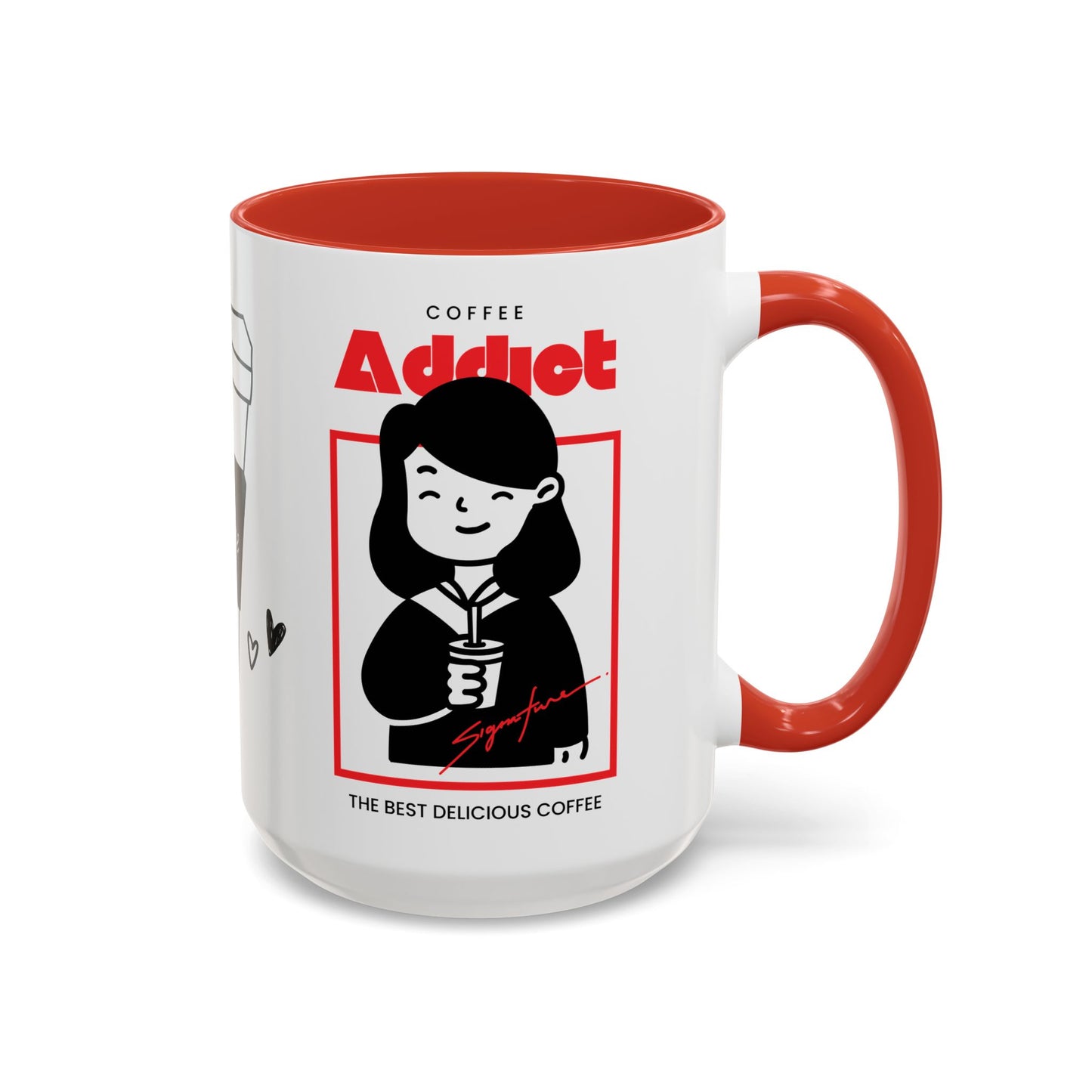 Coffee Addict, Enjoy - Accent Coffee Mug (11, 15oz) - 11297