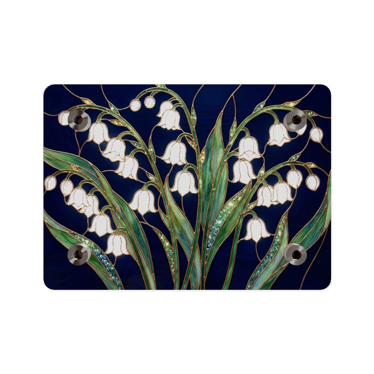 Lily of the Valley Acrylic Wall Art Panel — Botanical Floral Home Decor - 14603