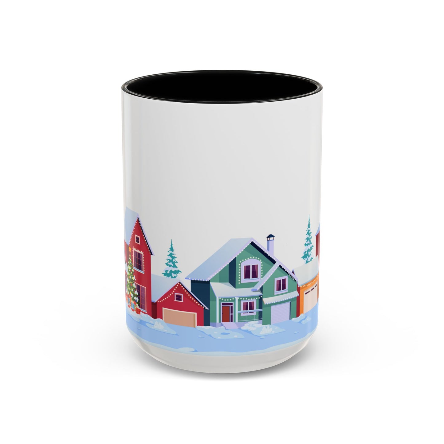 Winter Houses - Accent Coffee Mug (11, 15oz) - 10441