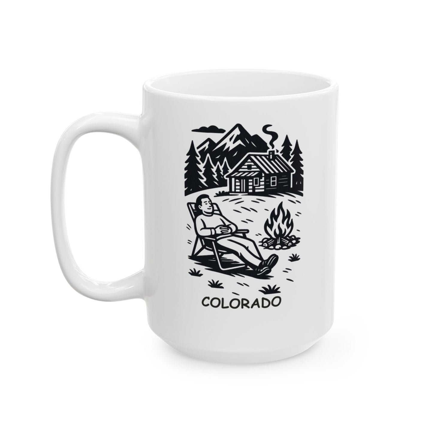 "Colorado: Where ‘getting away from it all’ means a weekend in the mountains." Ceramic Mug - 13507