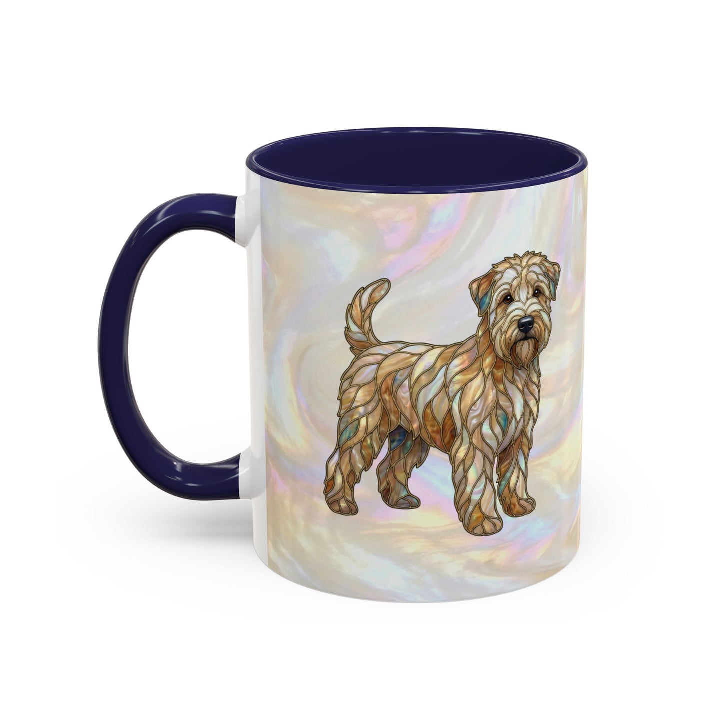 Wheaten Terrier Accent Coffee Mug – Stained Glass Design 11/15oz - 14651