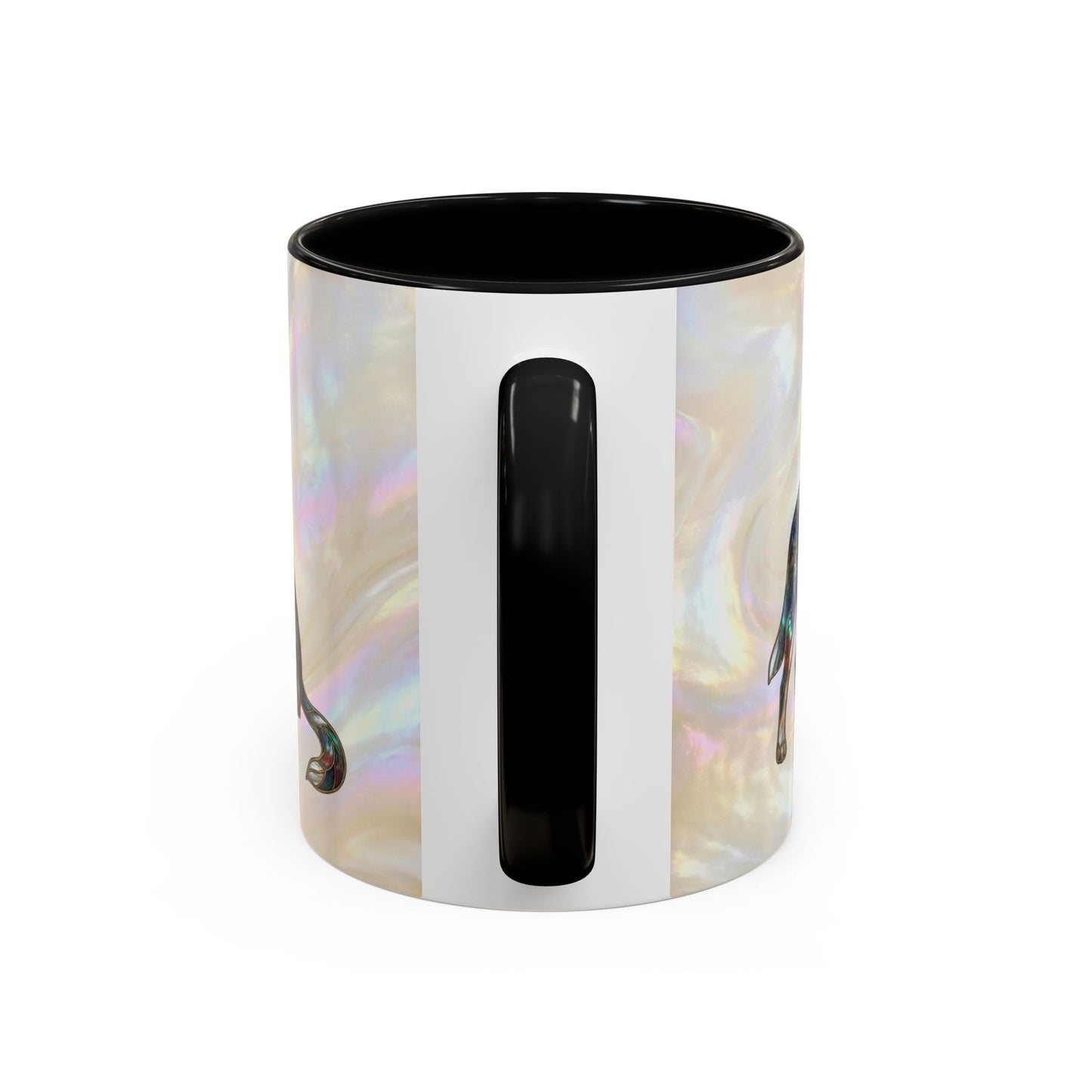 Australian Cattle Dog Accent Mug — Stained Glass Design (11/15oz) - 14613
